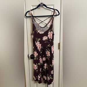 Torrid Super Soft Knit Dress with Pink and Green Floral